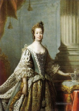 Charlotte sophia von mecklenburgischer Strelitz 1762 Allan Ramsay Portraiture Classicism Ölgemälde